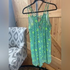 Fun Boutique Dress with Neon Accents